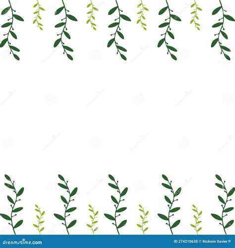 Leaves Background. Leaves Border Design. Floral Leaves Background Stock ...