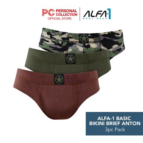 Alfa 1 Basic Bikini Brief Anton Pack Of 3 Shopee Philippines