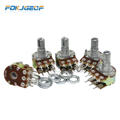 FDKJGECF осевой усилитель потенциометр 6 контактов | AliExpress