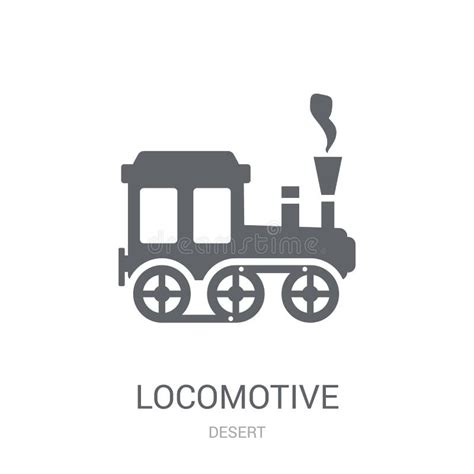 Locomotive Icon Trendy Locomotive Logo Concept On White Background From Desert Collection Stock