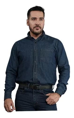 Camisa De Mezclilla Industrial Para Trabajo Uso Rudo Xxxl Envío gratis