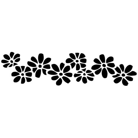 Daisy Flower Border Clip Art