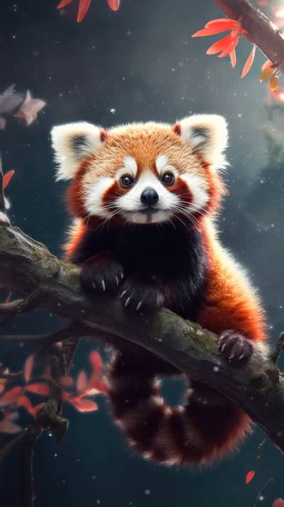 Free AI art images of red panda