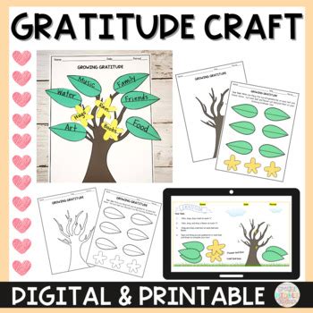 Gratitude Tree Craft Activity Digital and Printable by Special Middle ...