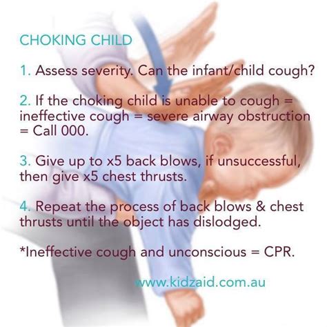 KidzAid Australia | Choking - Infant - KidzAid Australia