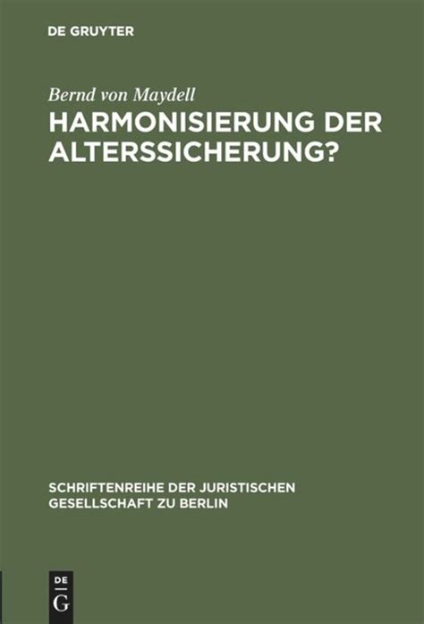 Harmonisierung Der Alterssicherung