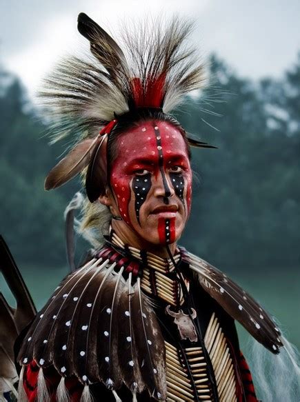 An Algonquin Native In Full Ceremonial Dress Native American Images