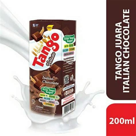 Jual Tango Juara Italian Chocolate Ml Susu Cair Susu Uht Indonesia