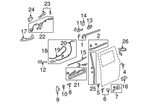 Honda Odyssey Door Parts And Diagrams Honda Odyssey Body Par