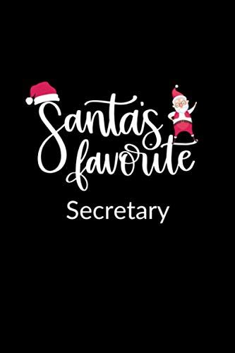 Santa S Favorite Secretary Funny Christmas Journal Notebook Office