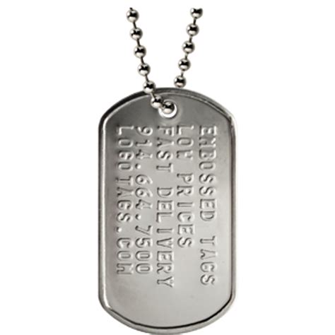 Custom Military Dog Tags | $1.01 Ea | 50 Tag Min | LogoTags