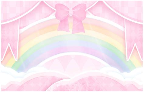 Download Pink Clouds And Rainbow Gfx Background