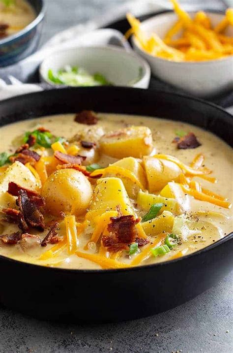 Creamy And Simple Potato Soup Recipe Countryside Cravings