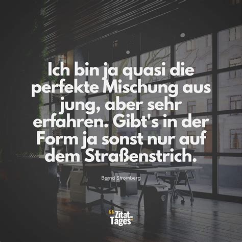 Ich bin ja quasi die perfekte Mischung aus jung, aber … - Bernd Stromberg