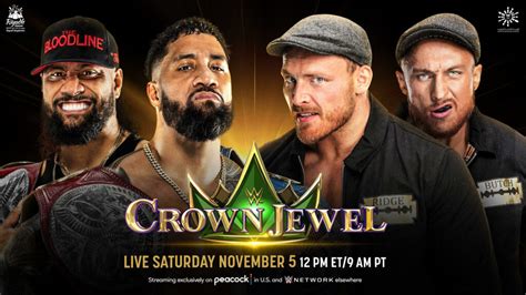 Cartelera WWE Crown Jewel 2022 Actualizada