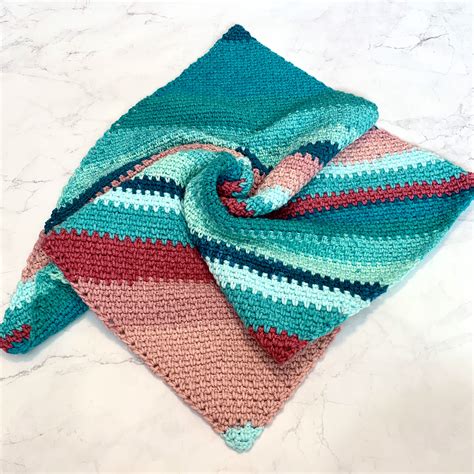 C2c Moss Stitch Blanket Free Crochet Pattern Okiegirlblingnthings