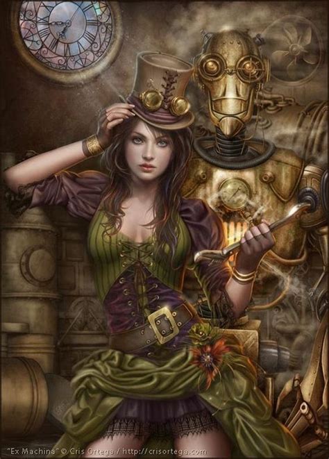 Digital Art Imagine Concepts Steampunk Kunst Ex Machina Fantasy Girl