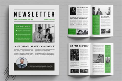 Newsletter Layout | Creative Market