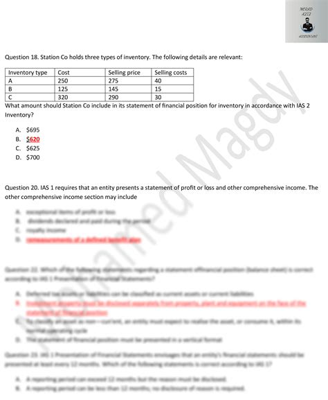 SOLUTION: Ifrs exam - Studypool