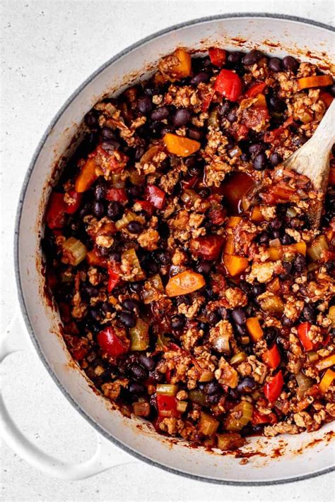 One Pot Ground Turkey Chili Haute And Healthy Living