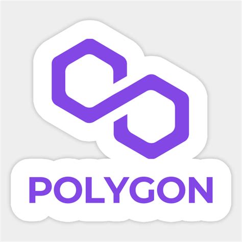 POLYGON LOGO - Crypto - Sticker | TeePublic