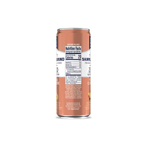 Sanpellegrino Zero Grams Added Sugar Peach Clementine Sanpellegrino