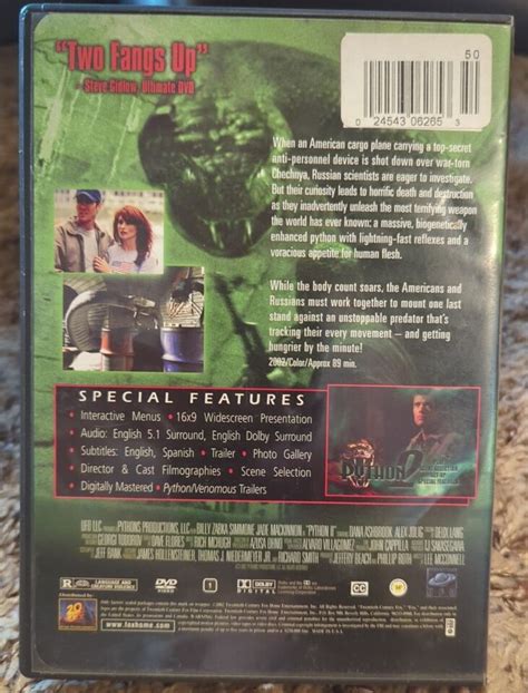 Python Ii Dvd 2003 Widescreen Bill Zabka Dana Ashbrook Simmone