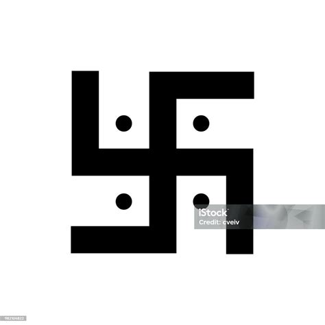 Ilustración De Simple Icono De Swastika Símbolo Religioso Y Más