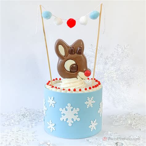 Rudolph The Red Nosed Reindeer Cake Christmas Cake Dessert Ideas