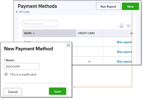 Add Or Modify The Accepted Credit Card Types Paym Quickbooks