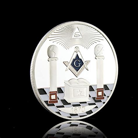 World Mason Emblem Annuit Coeptis Novus Ordo Seclorum Masonic Coin