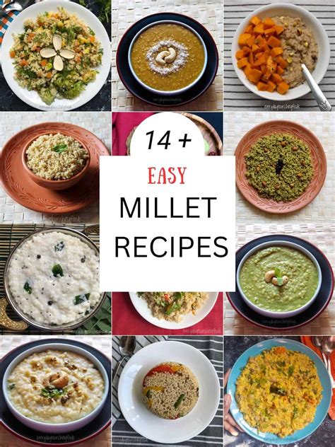 Best Millet Recipes for Breakfast, Lunch and Dinner - Indian and more!