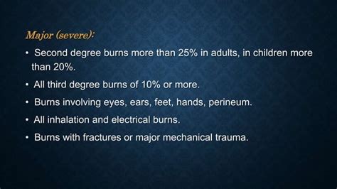 Pathophysiology and complications of burn | PPT