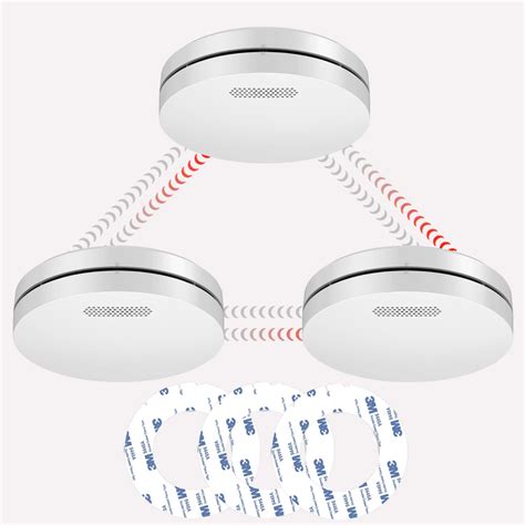 Xindum Smoke Alarm Interlinked Wireless Smoke Detector With Year