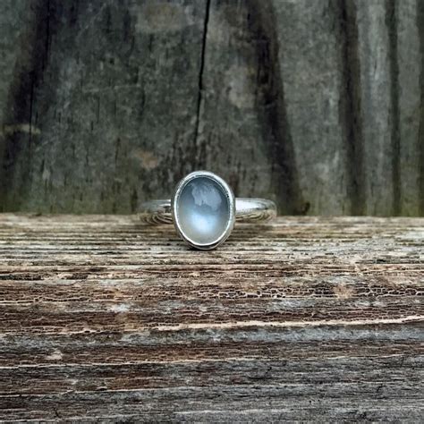 Grey Moonstone Ring Moonstone Ring Grey Sterling Silver - Etsy