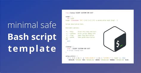 Minimal Safe Bash Script Template Rbash