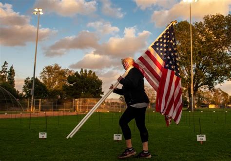 American Flag Display In Orange Park Honors Veterans Orange County