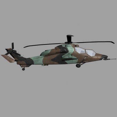 Eurocopter 타이거 HAP 프랑스 군 공격 헬리콥터 게임 준비 모델 3D 모델 TurboSquid 499747