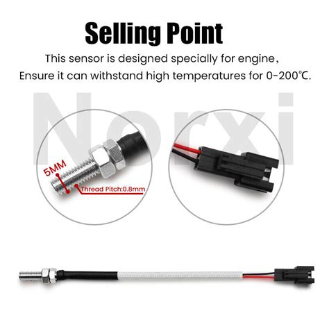 Koso Cylinder Head Temperature Sensor Motorcycle Norxi Mini Instrument