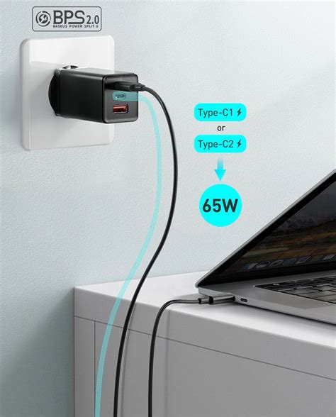 Baseus W Gan Charger Quick Charge Type C Pd Usb Charger With