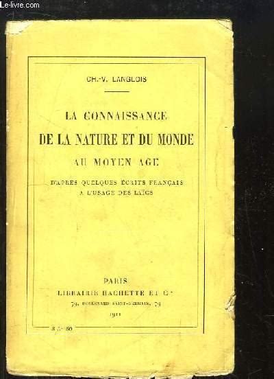 La Connaissance De La Nature Et Du Monde Au Moyen Ge D Apr S