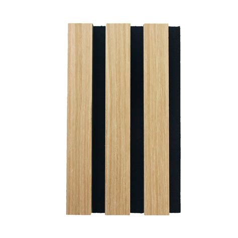 Akupanel Sound Absorption Slatted Wood Veneer Pet MDF Acoustic Panels