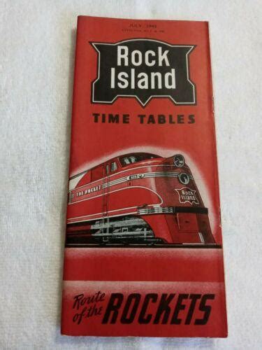 Rock Island Railroad Timetable (1942) #2 | #4025929133