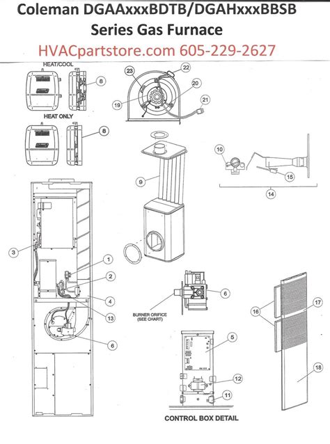 DGAA090BDTB Coleman Gas Furnace Parts – HVACpartstore