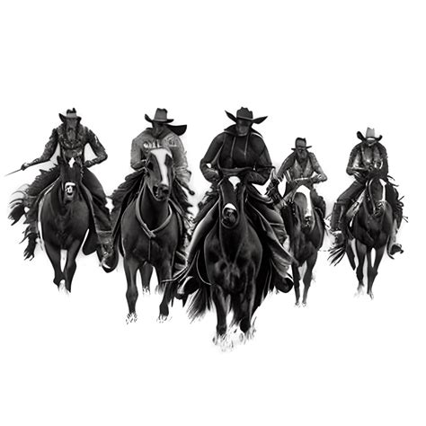 Cowboys Herding Cattle · Creative Fabrica