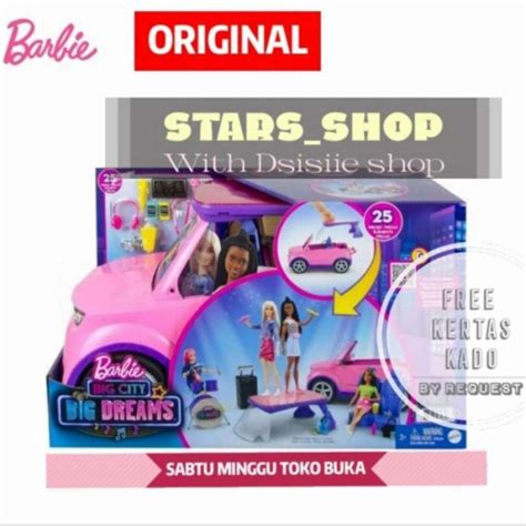 Jual Barbie Car Big City Big Dreams Transforming Vehicle Playset