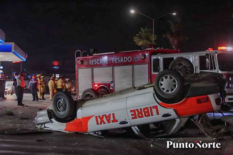 Taxista Queda Prensado Por Volcadura En La V A R Pida Punto Norte