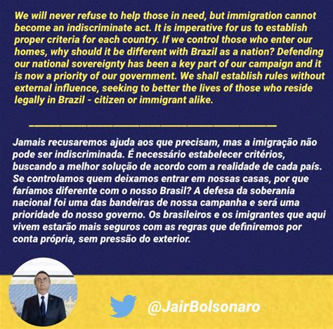 Jair M Bolsonaro On Twitter English Portugu S Https T