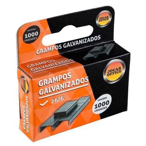 Grampos Galvanizados 26 6 C 1 000 Unid Jocar Office Ref 93011