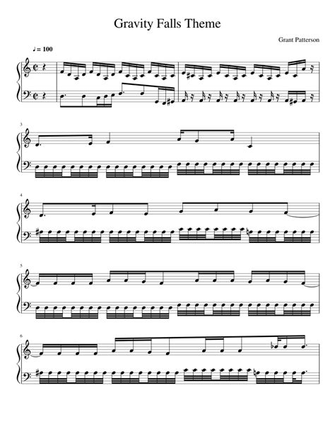 Gravity Falls Theme Sheet music for Piano (Solo) | Musescore.com